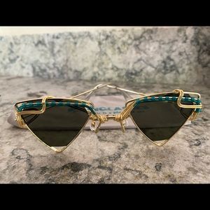 Spunglasses one of a kind triangle sunglasses. Brand new, never worn.